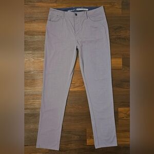 johnnie-O Mens 34x34 Gray Granite Slim-Straight Stretch Pants - READ DESCRIPTIO